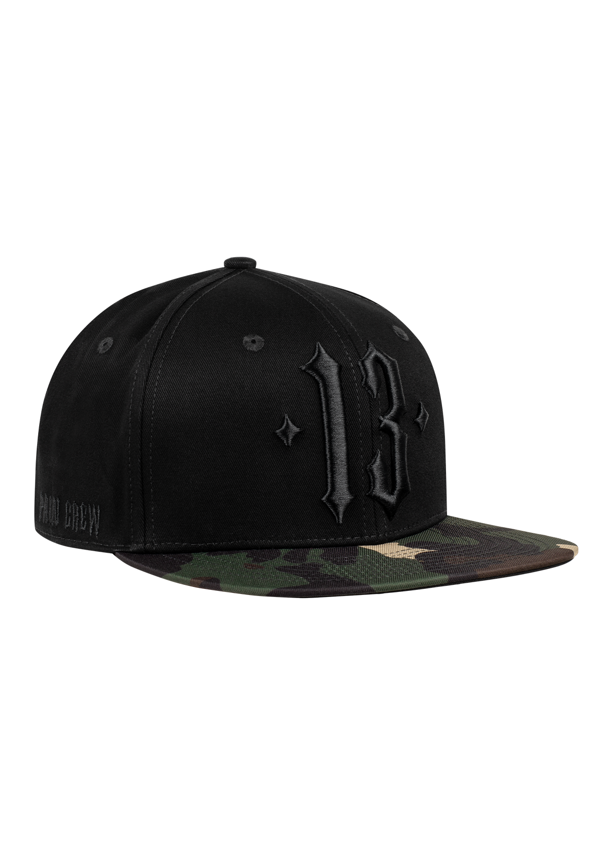 Snapback Camo Black