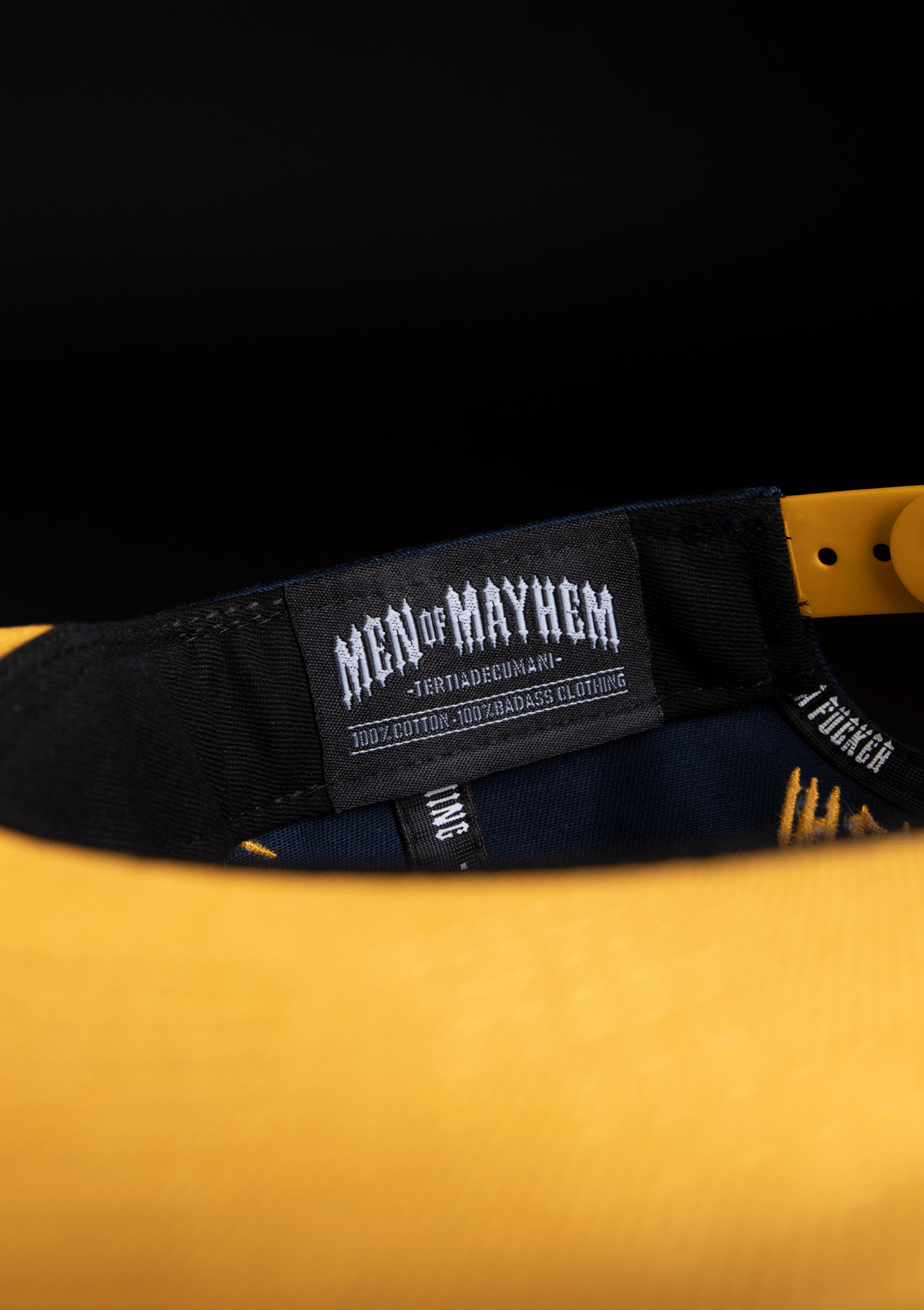 Snapback Live Fast Sin Hard N/G - MEN OF MAYHEM - Accessoires - ALAIKO - EXCHANGES - MM - E - 3030 - LF - NG - Blau