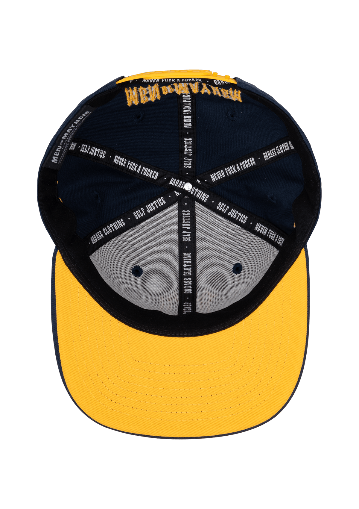 Snapback Live Fast Sin Hard N/G - MEN OF MAYHEM - Accessoires - ALAIKO - EXCHANGES - MM - E - 3030 - LF - NG - Blau