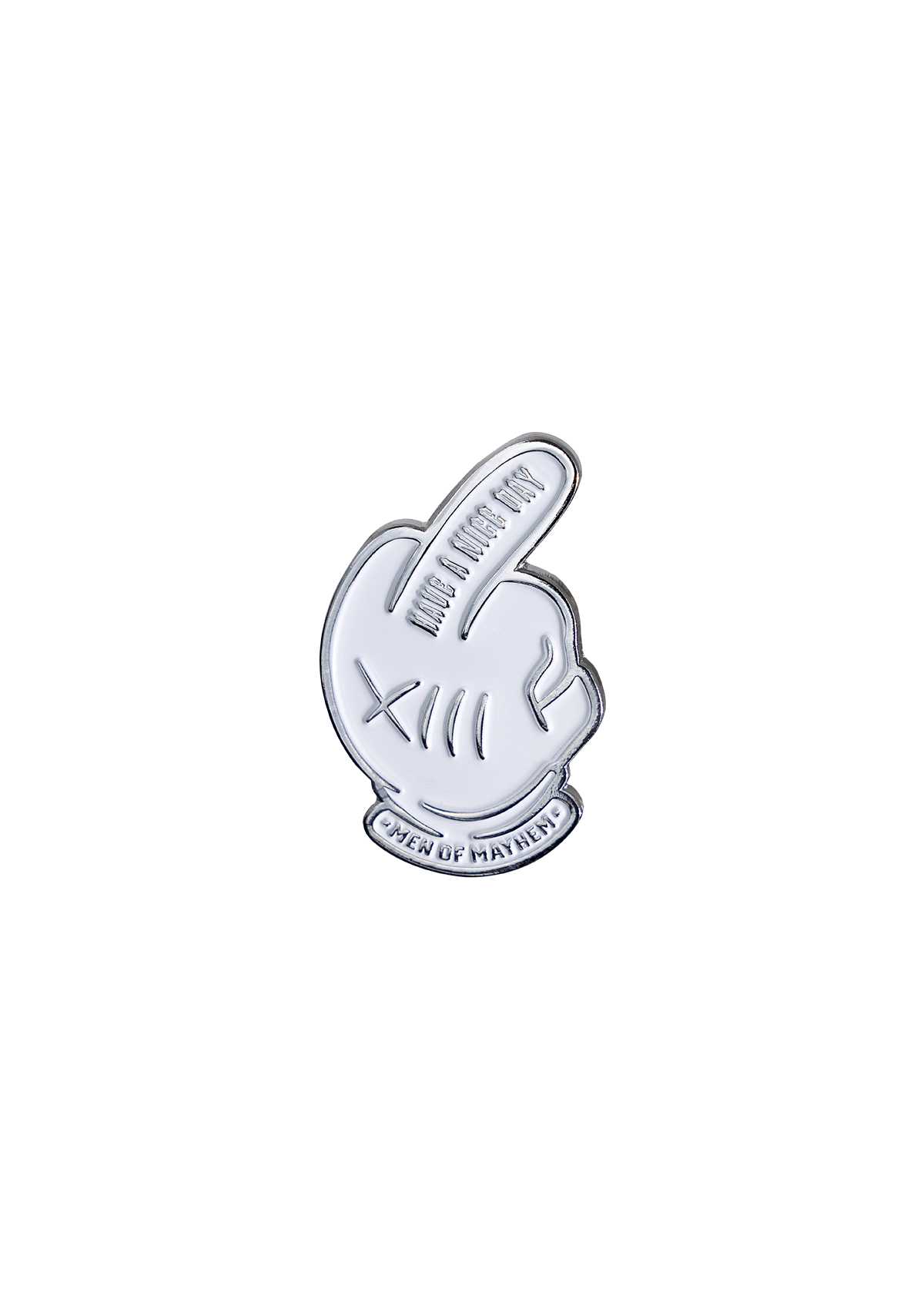 Sticker metaal middle finger