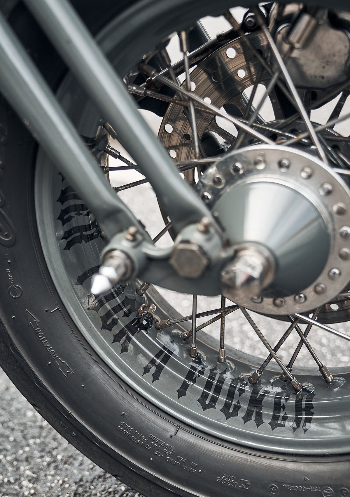 Folienaufkleber N.F.A.F. Schwarz - MEN OF MAYHEM - Accessoires - ALAIKO - EXCHANGES - MM - E - 3050 - FA - BL - biker