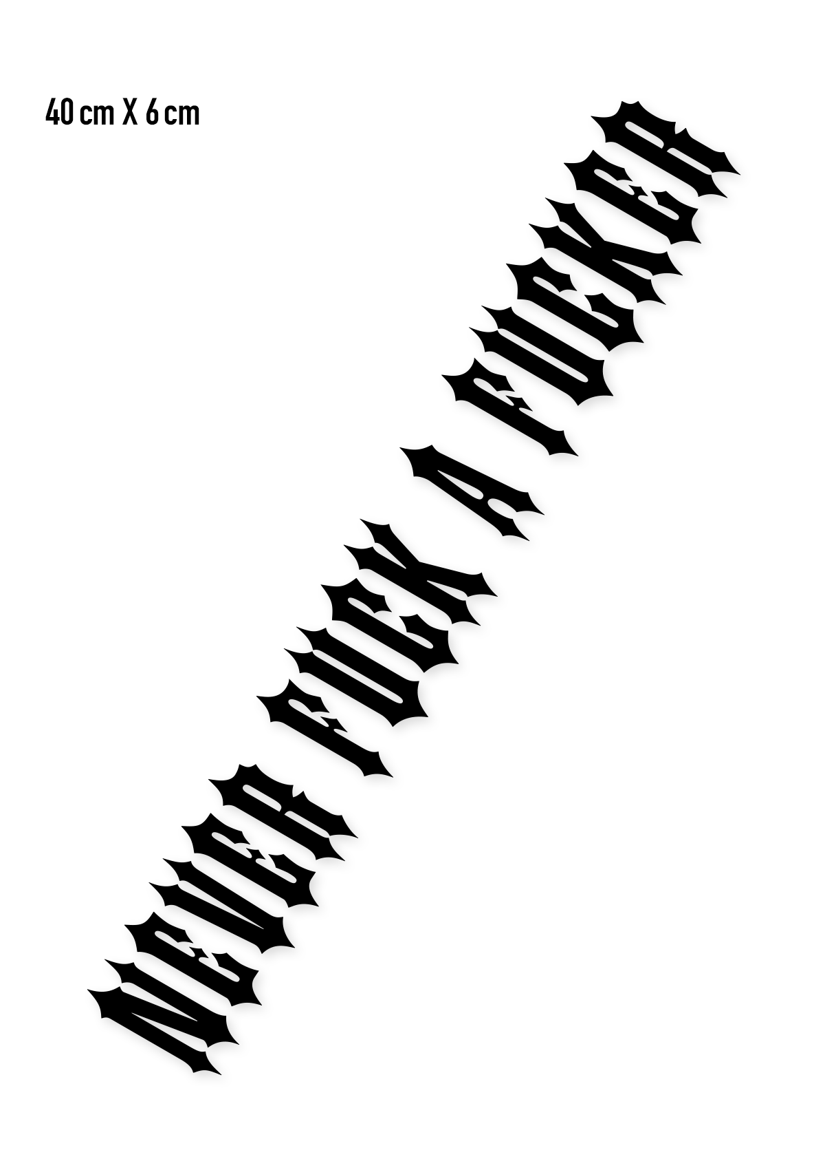 Folienaufkleber N.F.A.F. Schwarz