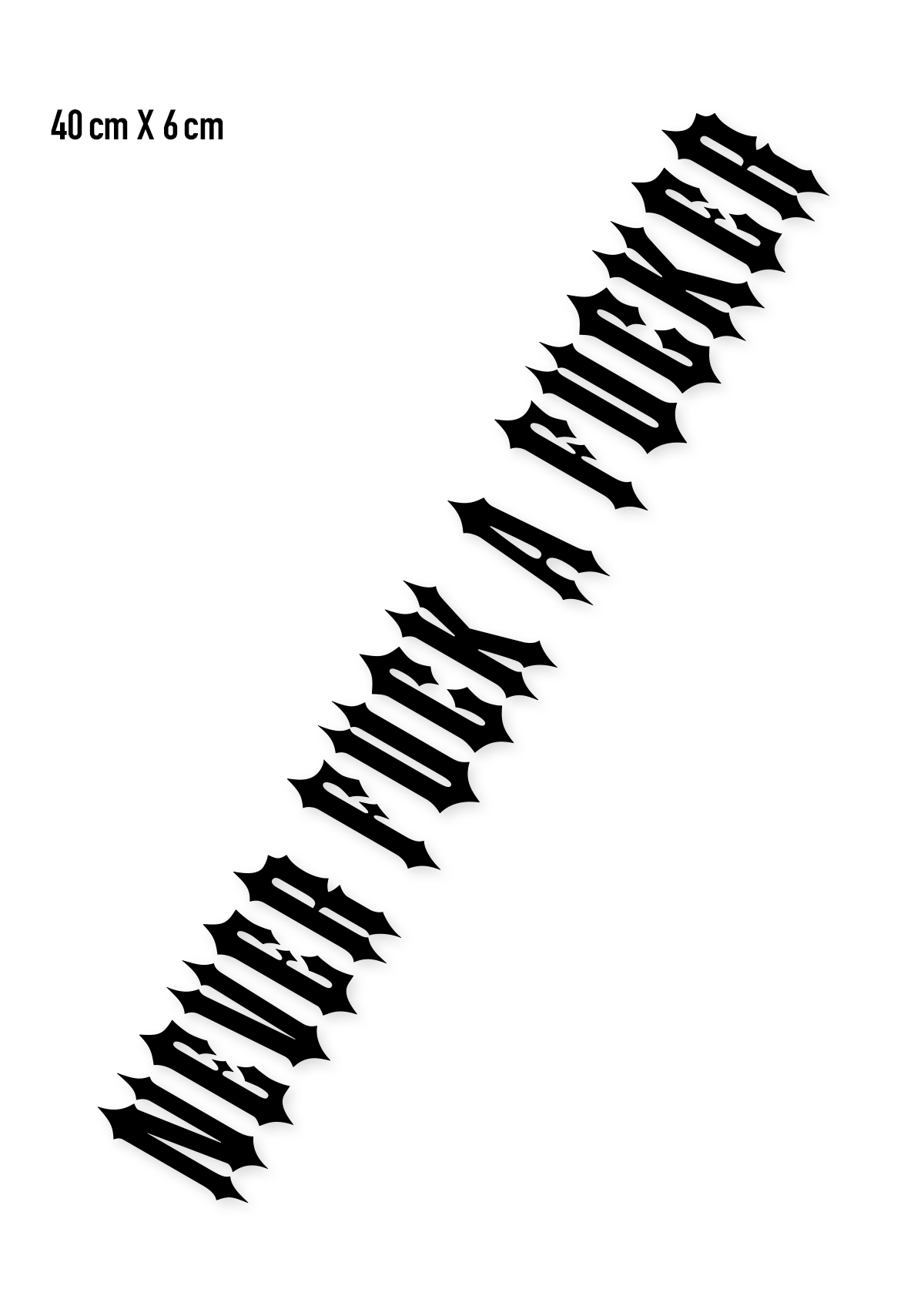 Folienaufkleber N.F.A.F. Schwarz - MEN OF MAYHEM - Accessoires - ALAIKO - EXCHANGES - MM - E - 3050 - FA - BL - biker