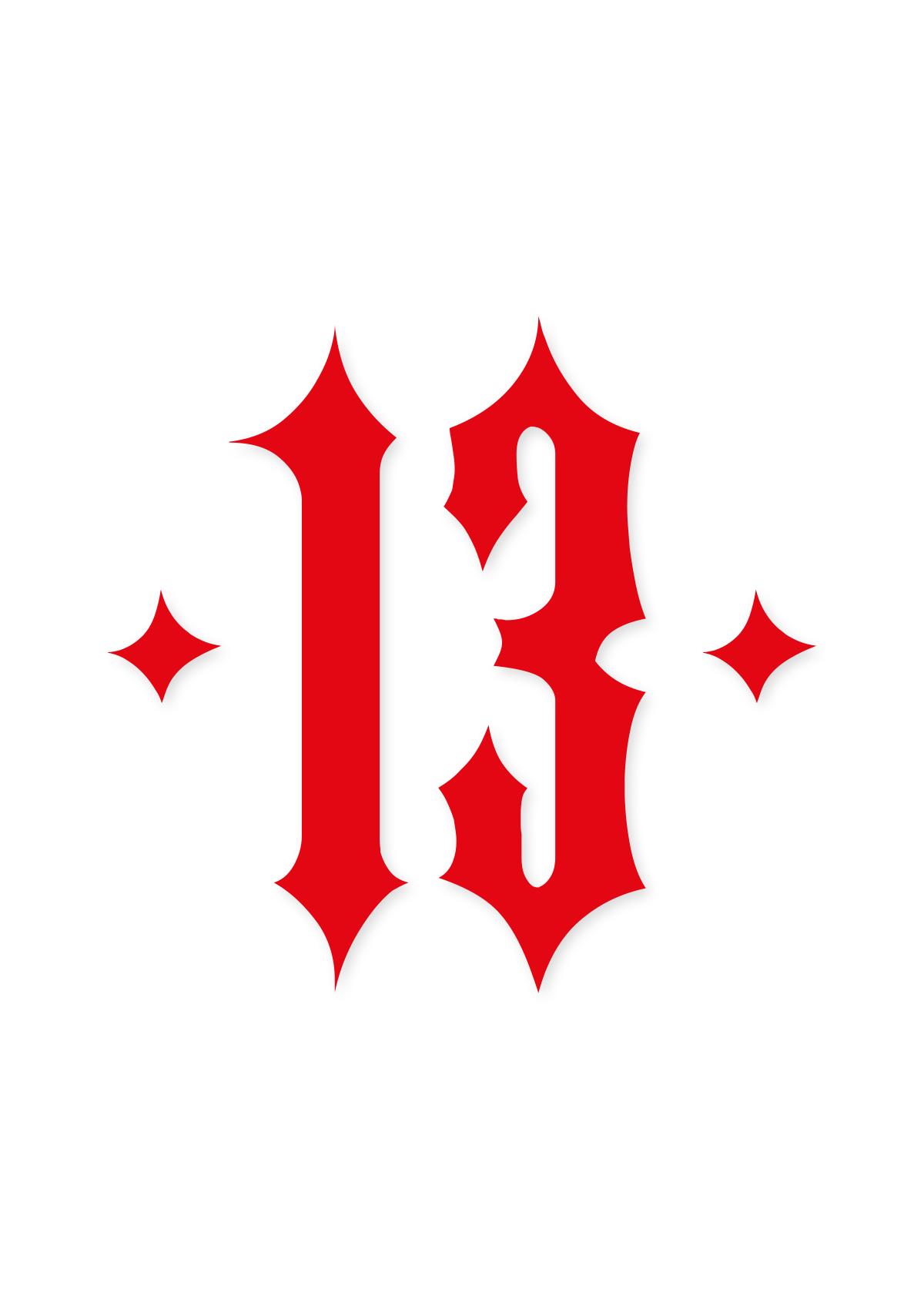 Folienaufkleber 13 Red