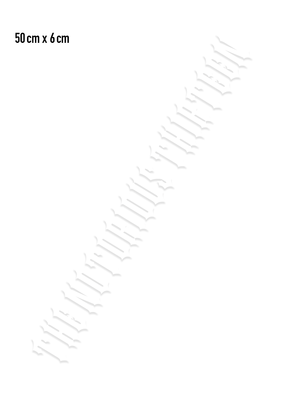 Folienaufkleber THE NOTORIOUS THIRTEEN Weiss - MEN OF MAYHEM - Accessoires - ALAIKO - EXCHANGES - MM - E - 3050 - FA - WE - biker