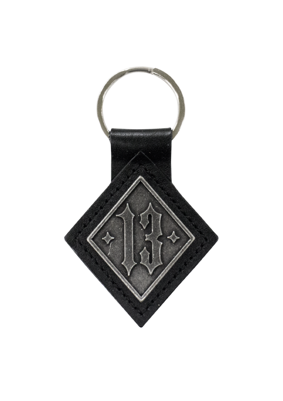 Anhänger 13 Leder Schwarz