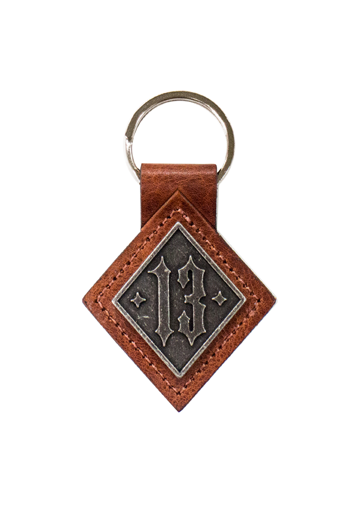 Keychain 13 Leather Brown