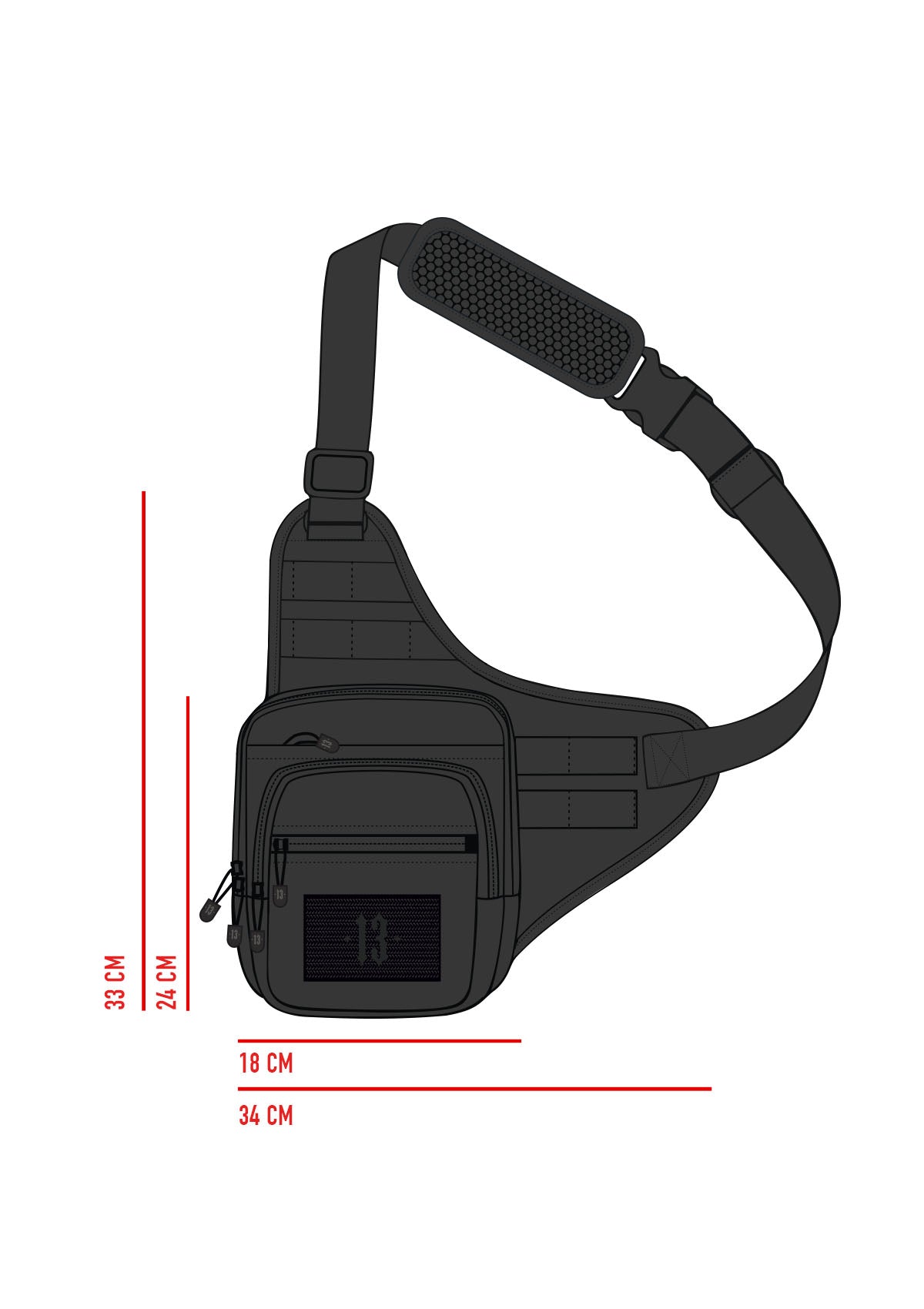 Schultertasche Route B/B