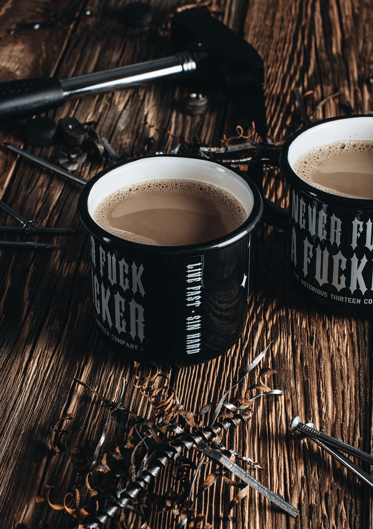 Emaille Becher N.F.A.F. - MEN OF MAYHEM - Accessoires - ALAIKO - EXCHANGES - MM - E - 3120 - EB - 13 - Becher & Getränkeuntersetzer