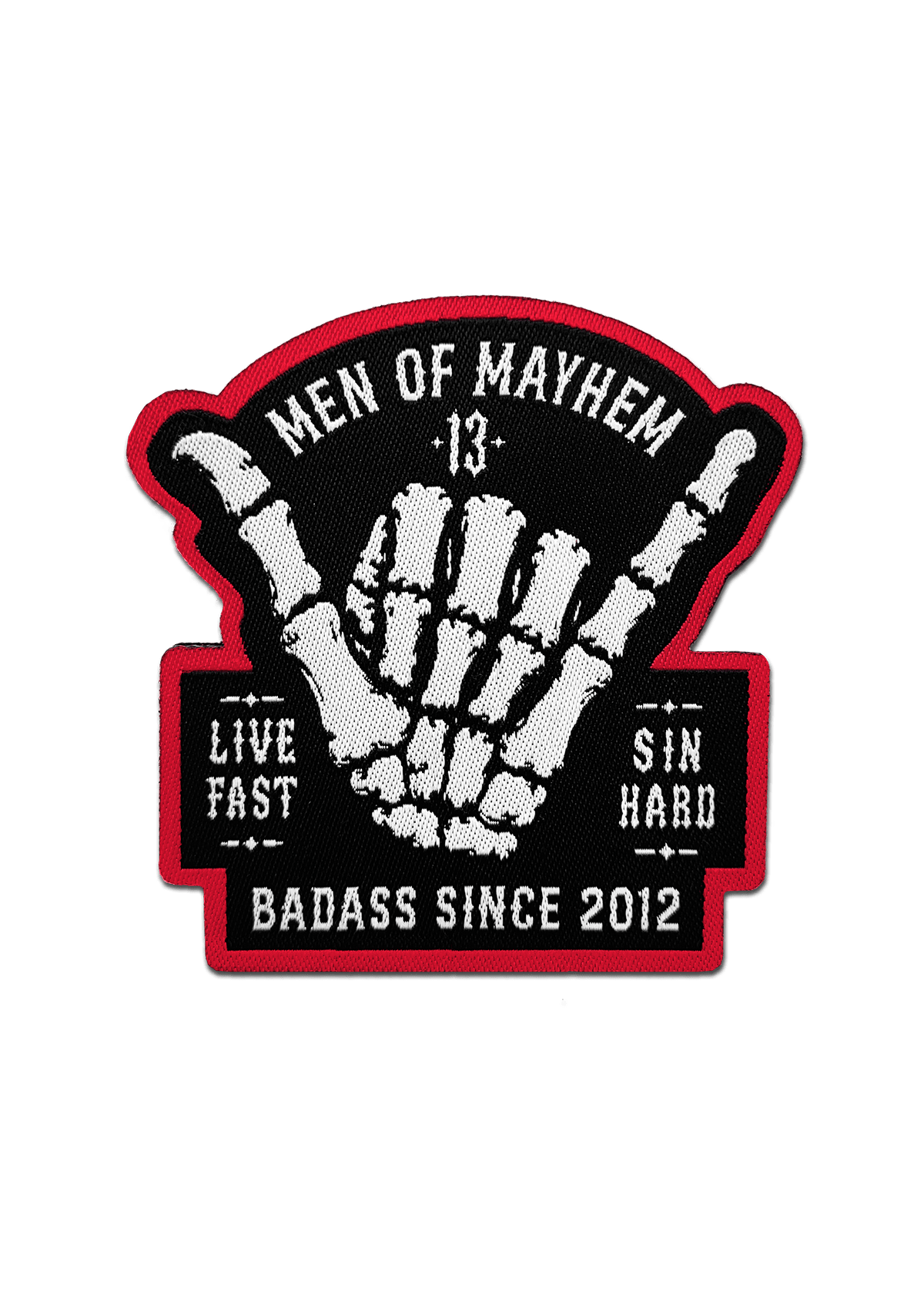 Patch Mayhem Bone Shaka - MEN OF MAYHEM - Accessoires - aufnäher - biker