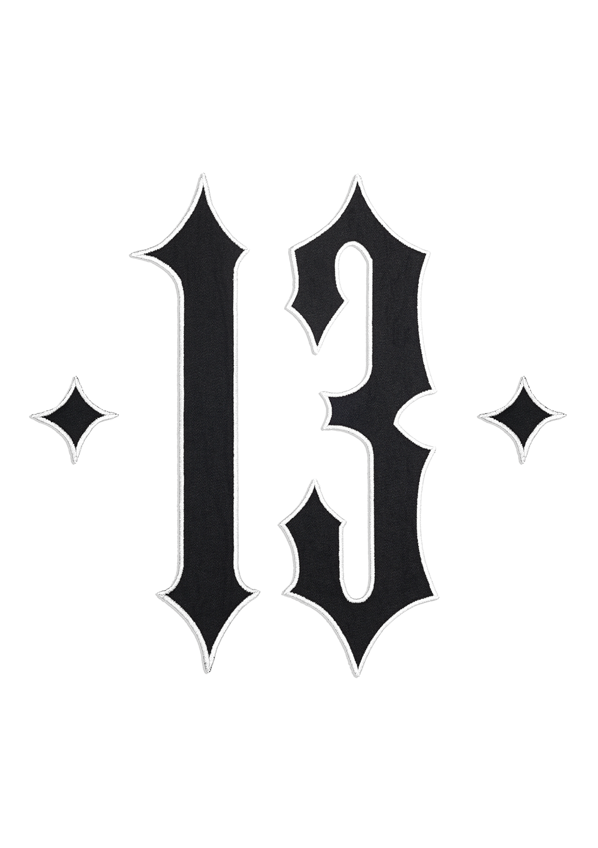 Rücken Patch 13 B/B/W