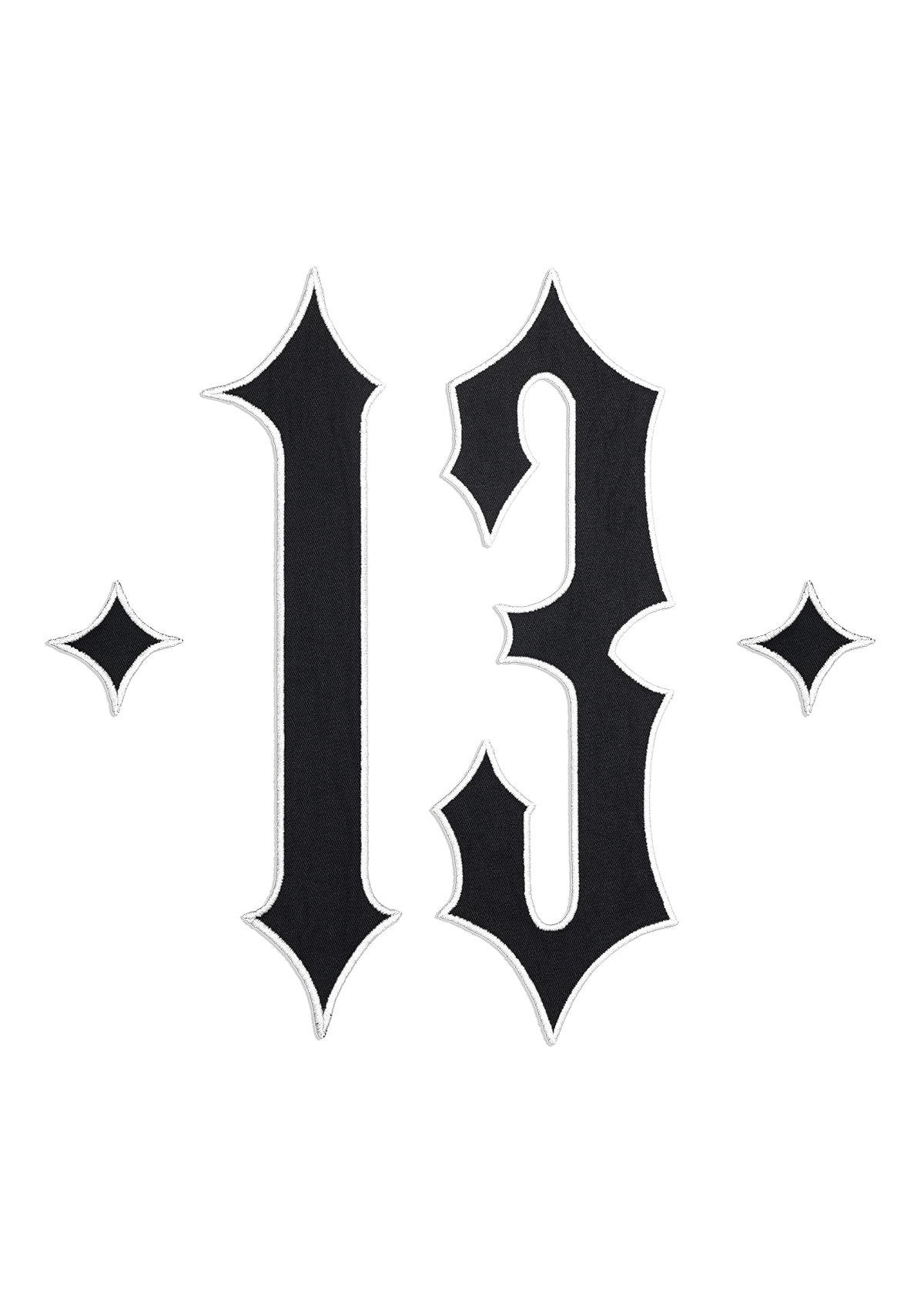 Rücken Patch 13 B/B/W - MEN OF MAYHEM - Accessoires - BBR - BBW