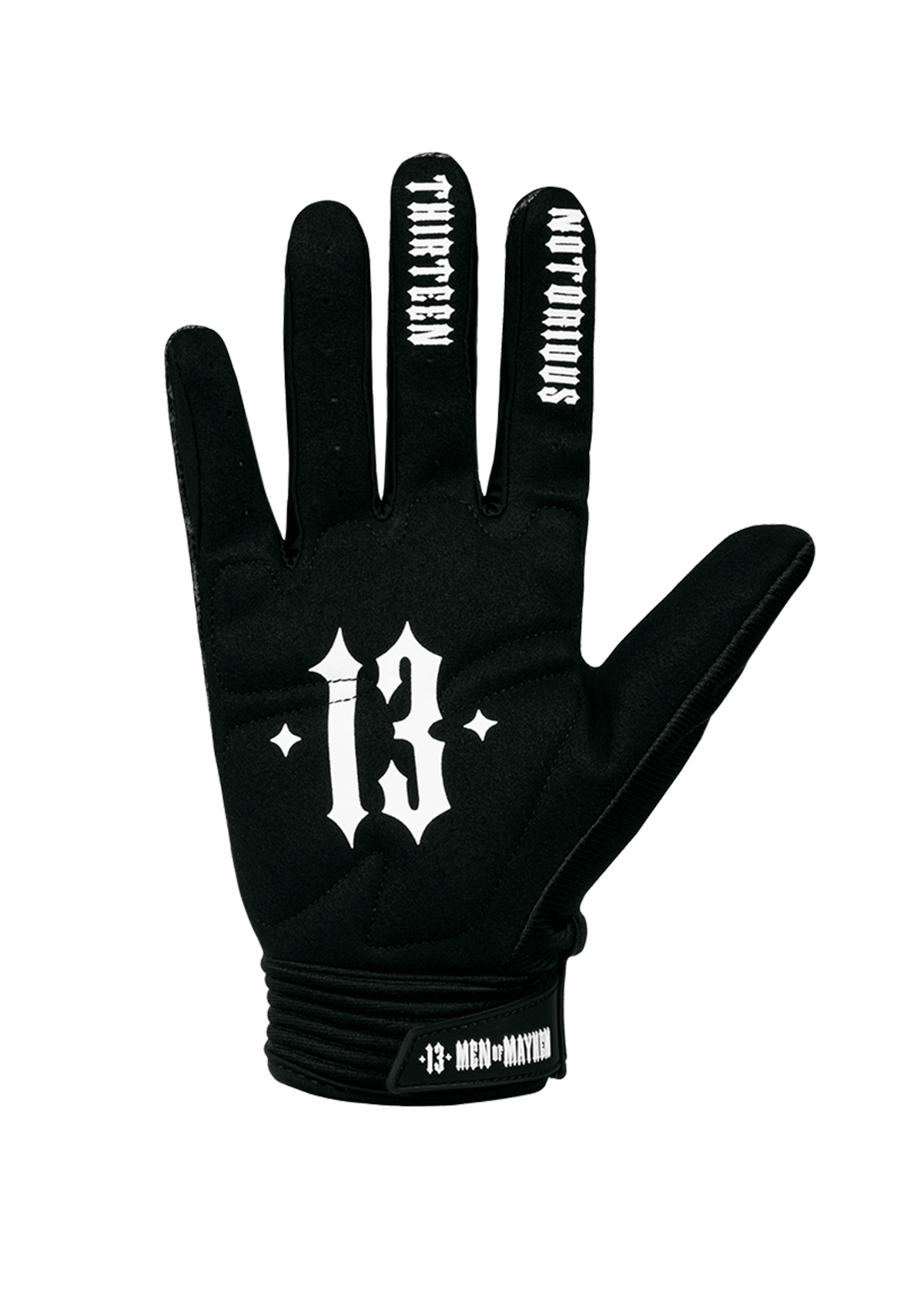Glove All Over Pattern S/G - MEN OF MAYHEM - Accessoires - ALAIKO - EXCHANGES - MM - E - 3190 - MX - AOSG - biker