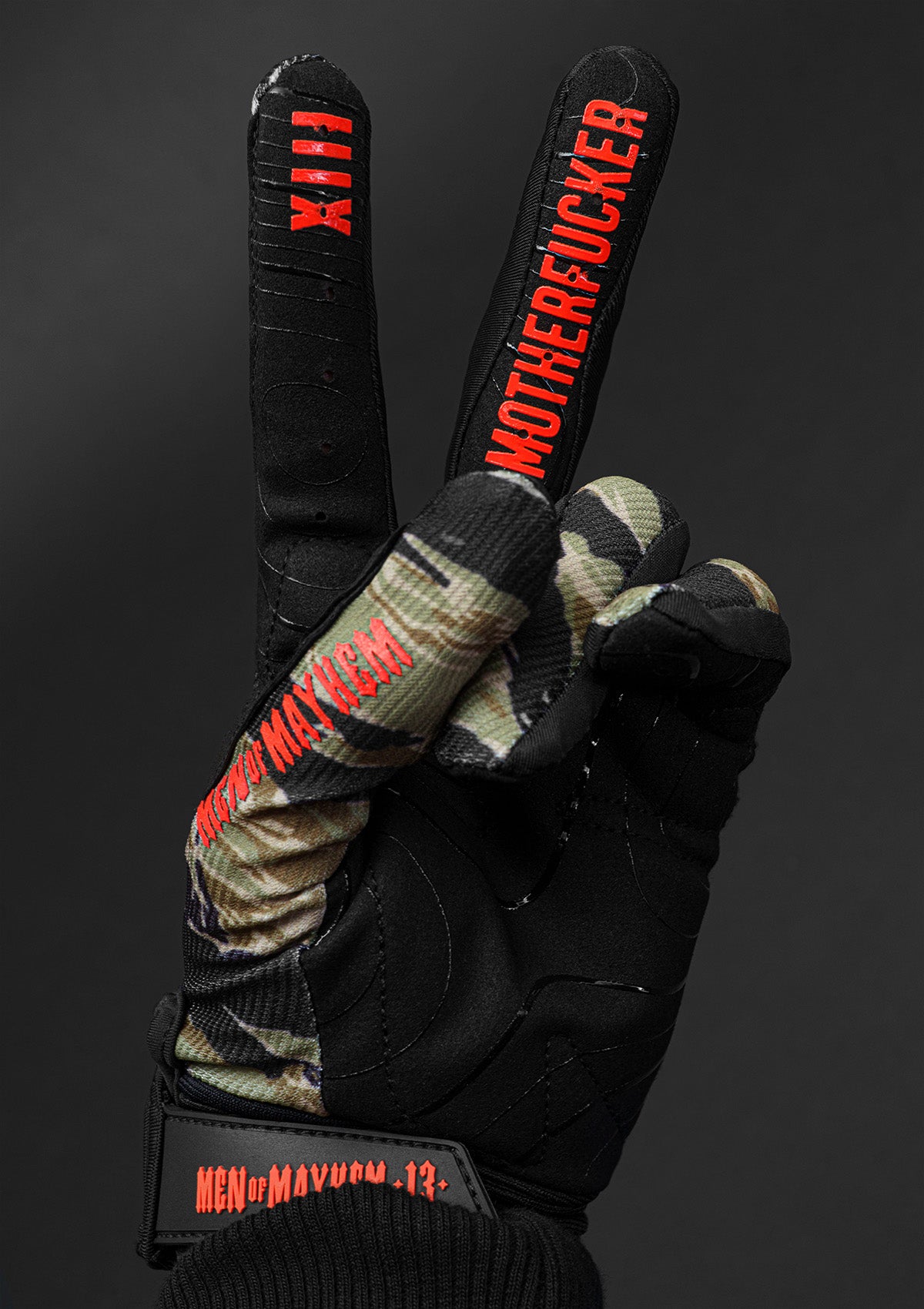 Glove Mayhem Tiger Camo - MEN OF MAYHEM - Accessoires - ALAIKO - EXCHANGES - MM - E - 3190 - MX - MTC - biker
