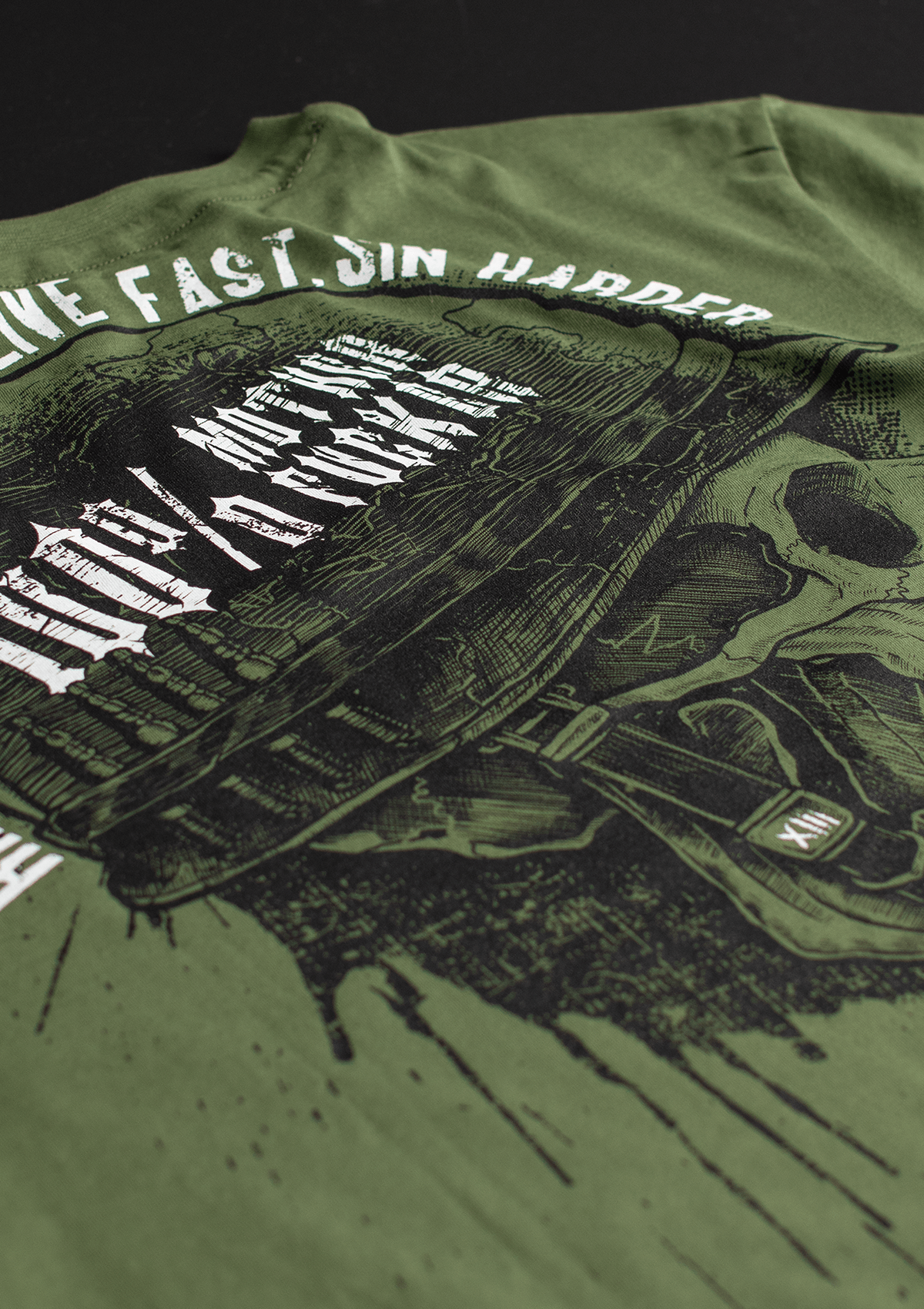 T-Shirt Army Skull O/S - MEN OF MAYHEM - ALAIKO - EXCHANGES - MM - M - 1010 - AS - OS - Men - Oliv