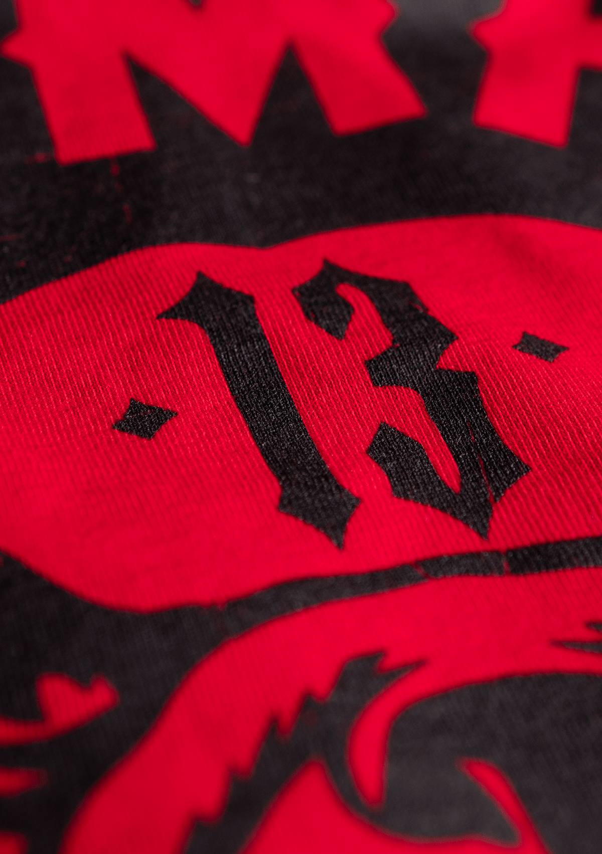 T-Shirt Bulldog R/S - MEN OF MAYHEM - ALAIKO - EXCHANGES - MM - M - 1010 - BS - RS - Men - red