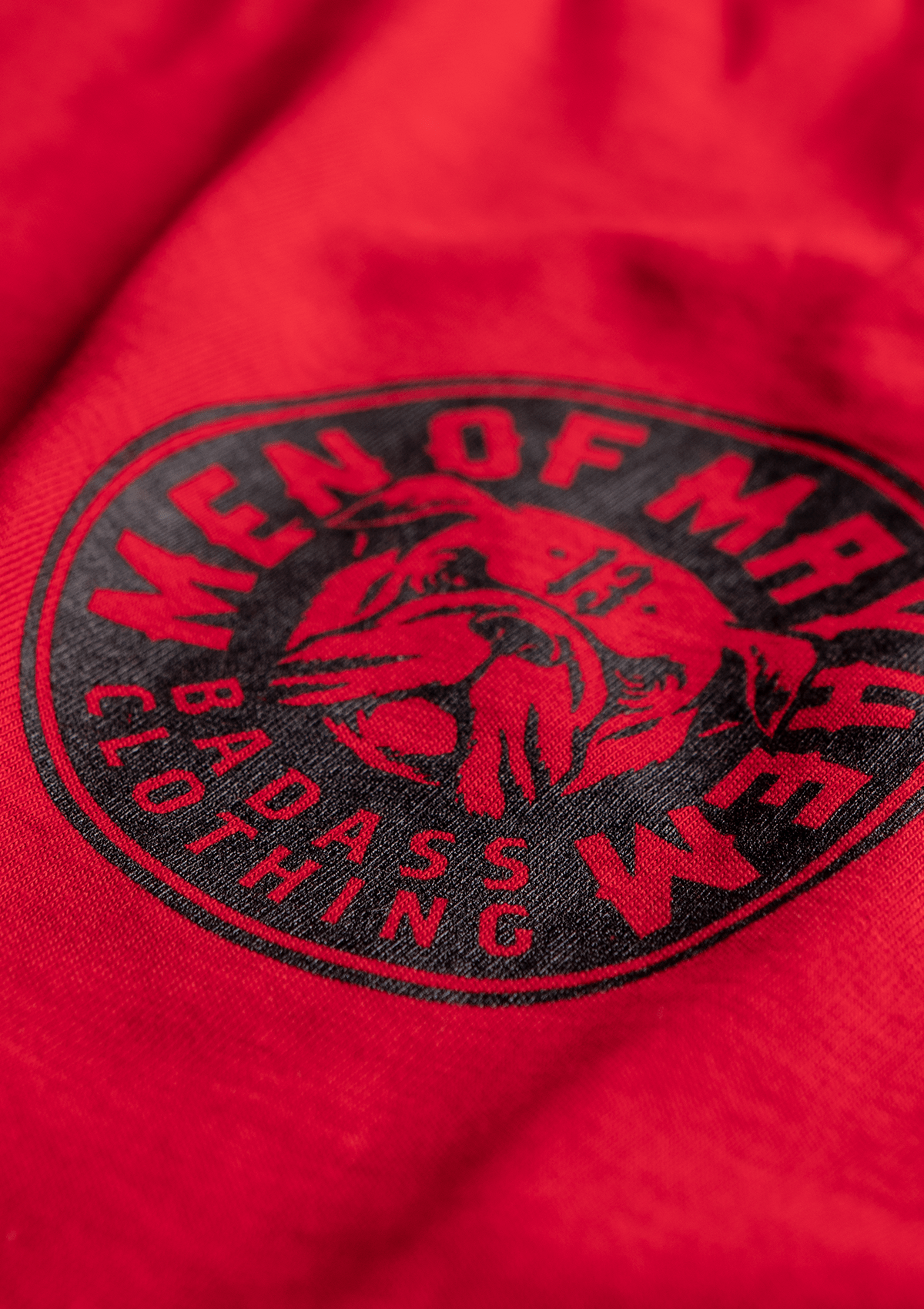 T-Shirt Bulldog R/S - MEN OF MAYHEM - ALAIKO - EXCHANGES - MM - M - 1010 - BS - RS - Men - red