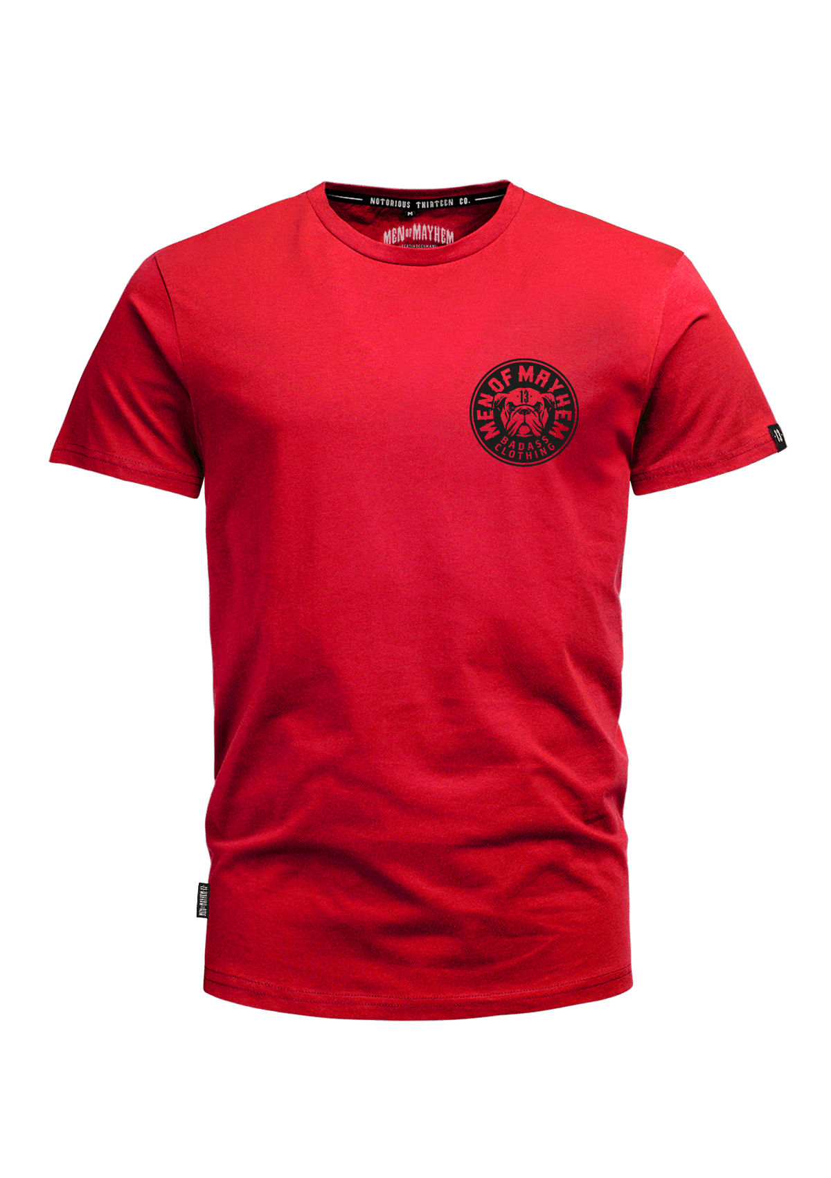 T-Shirt Bulldog R/S - MEN OF MAYHEM - ALAIKO - EXCHANGES - MM - M - 1010 - BS - RS - Men - red