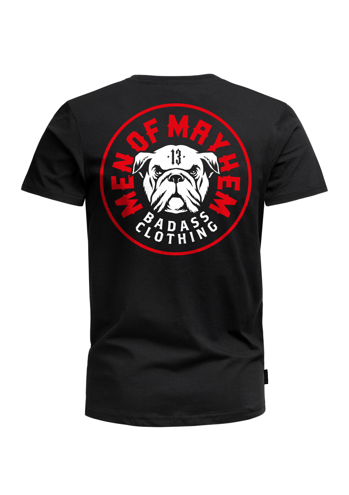 T-Shirt Bulldog S/R - MEN OF MAYHEM - ALAIKO - EXCHANGES - MM - M - 1010 - BS - SR - black - Men