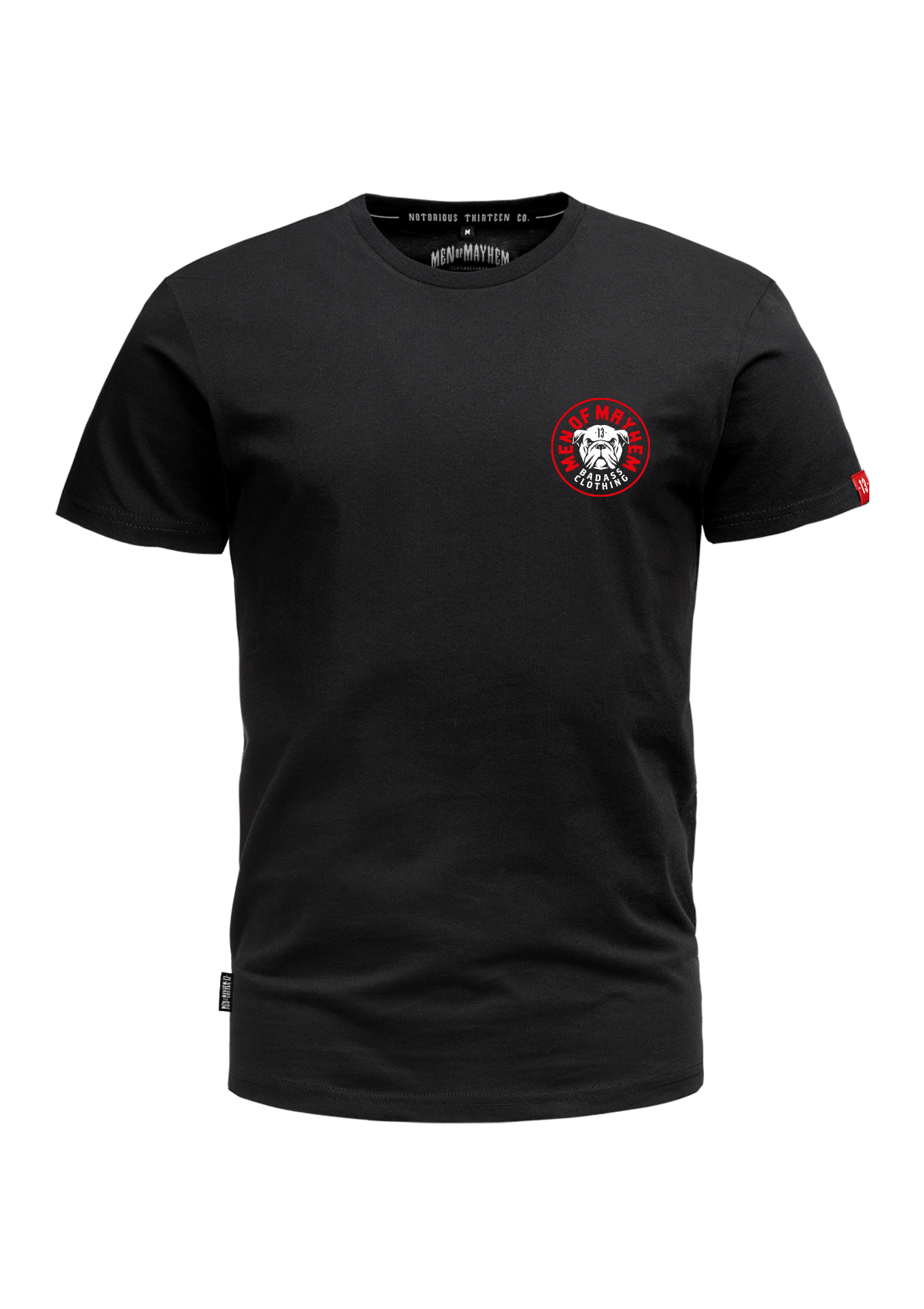 T-Shirt Bulldog S/R - MEN OF MAYHEM - ALAIKO - EXCHANGES - MM - M - 1010 - BS - SR - black - Men