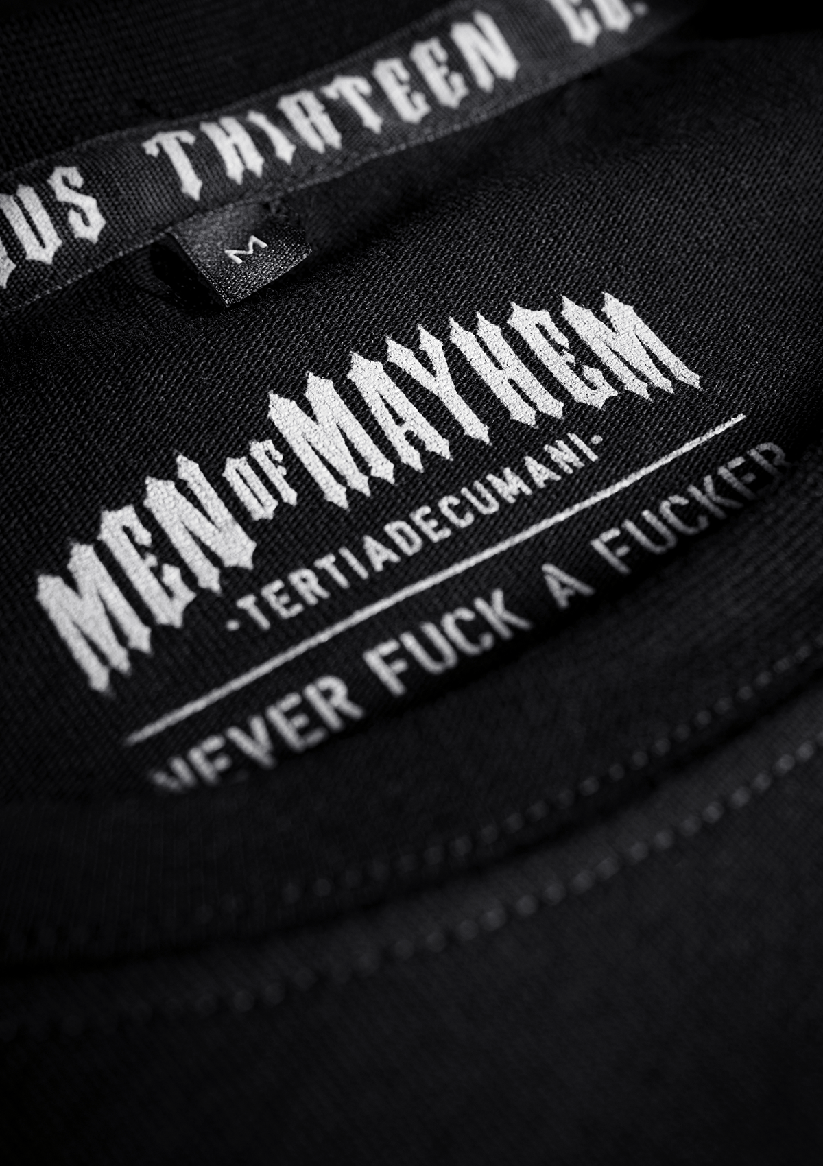 T-Shirt Heavy Original Black - MEN OF MAYHEM - ALAIKO - EXCHANGES - MM - M - 1010 - HOG - BL - black - heavy
