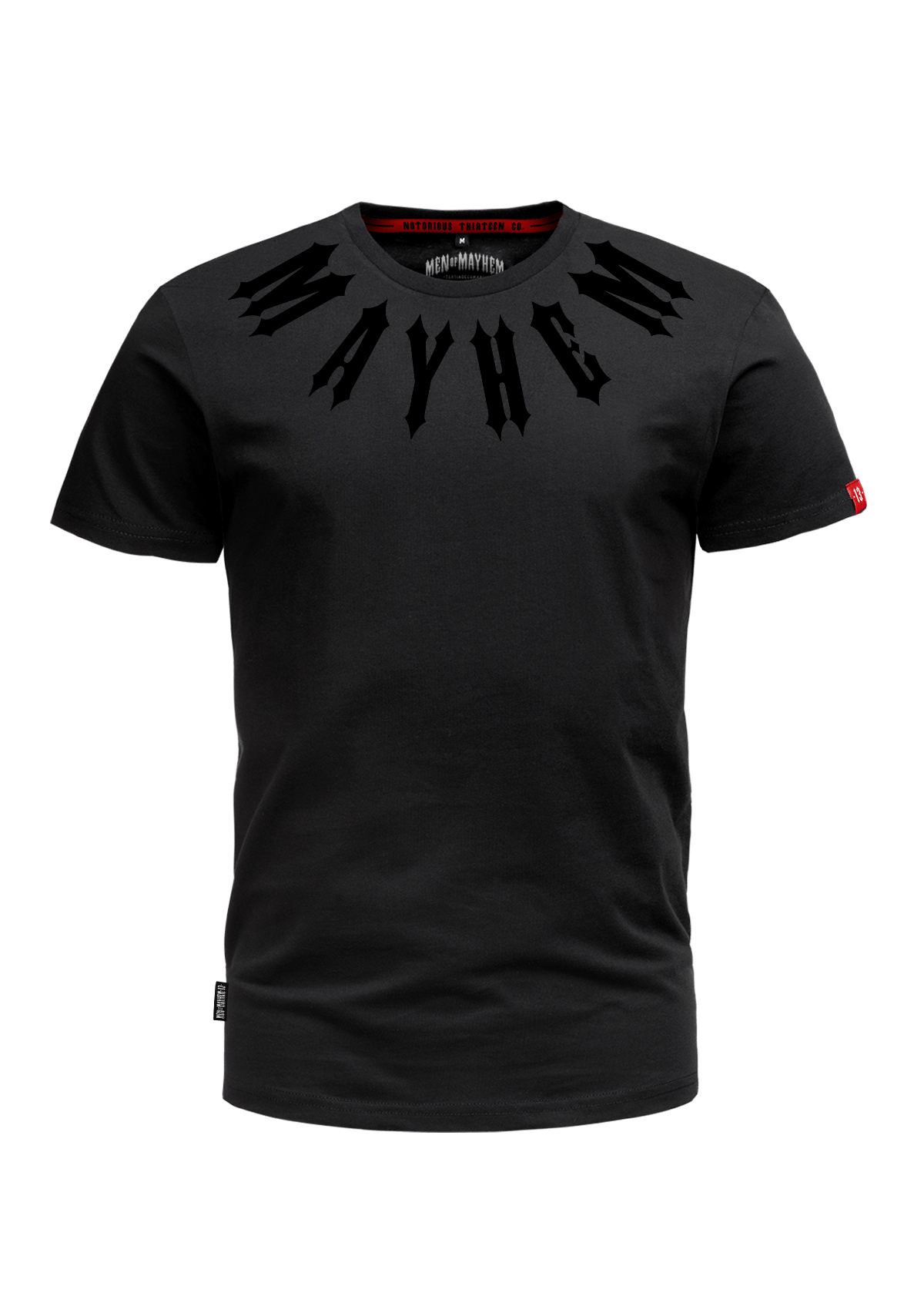 T-Shirt Mayhem Black on Black - MEN OF MAYHEM - ALAIKO - EXCHANGES - MM - M - 1010 - MB - BB - black - Men