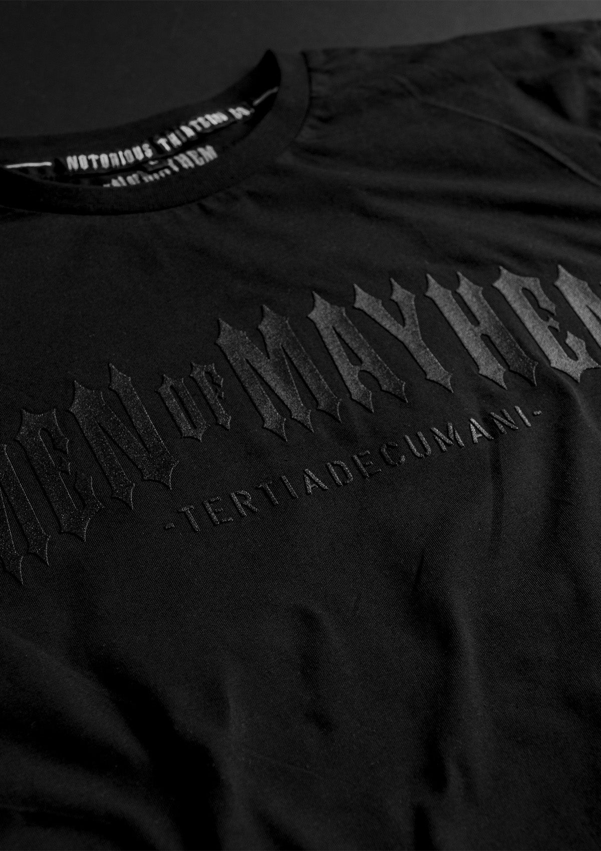 T-Shirt Mayhem Classic B/B - MEN OF MAYHEM - ALAIKO - EXCHANGES - MM - M - 1010 - MC - BB - allblack - black