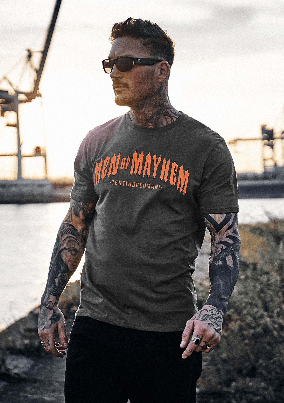 T-Shirt Mayhem Classic G/O - MEN OF MAYHEM - ALAIKO - EXCHANGES - MM - M - 1010 - MC - GO - Classic - Grau