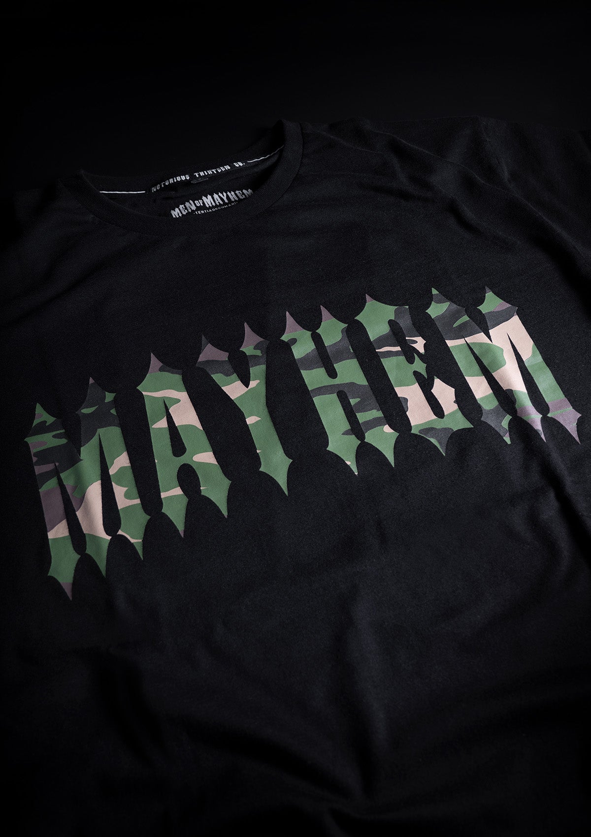 T-Shirt Mayhem Camo S/C - MEN OF MAYHEM - ALAIKO - EXCHANGES - MM - M - 1010 - MC - SC - black - Men