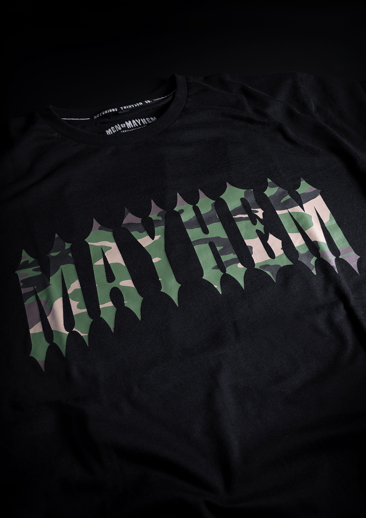 T-Shirt Mayhem Camo S/C - MEN OF MAYHEM - ALAIKO - EXCHANGES - MM - M - 1010 - MC - SC - black - Men