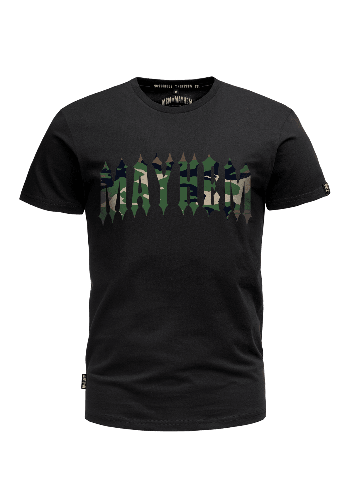 T-Shirt Mayhem Camo S/C - MEN OF MAYHEM - ALAIKO - EXCHANGES - MM - M - 1010 - MC - SC - black - Men