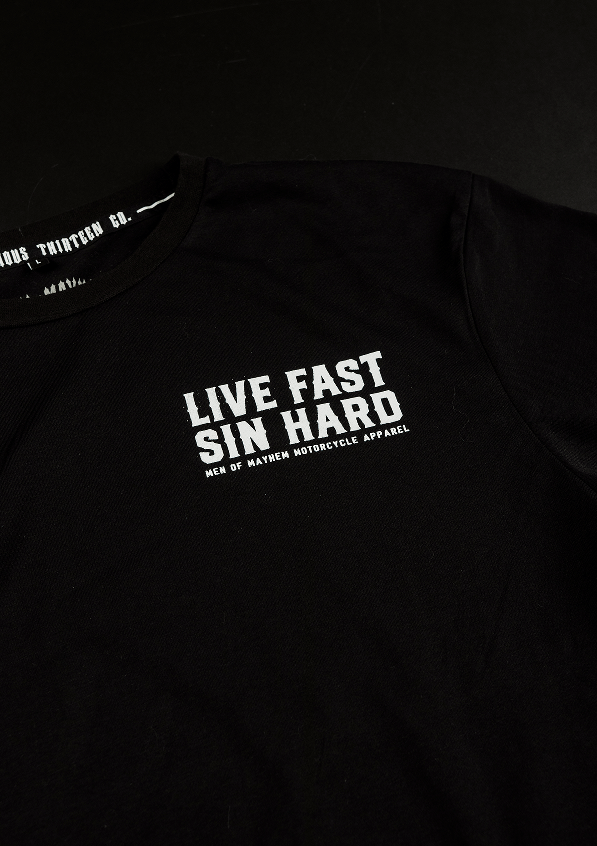 T-Shirt Middle Finger S/W - MEN OF MAYHEM - ALAIKO - EXCHANGES - MM - M - 1010 - MF - SW - black - Men