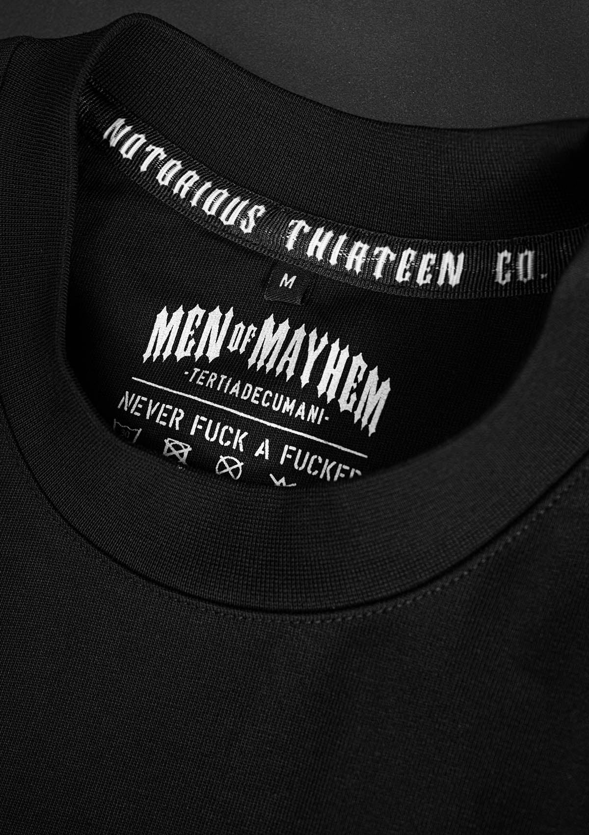 Oversize Shirt Heavy Classic S/R - MEN OF MAYHEM - ALAIKO - EXCHANGES - MM - M - 1010 - OHC - SR - black - Men