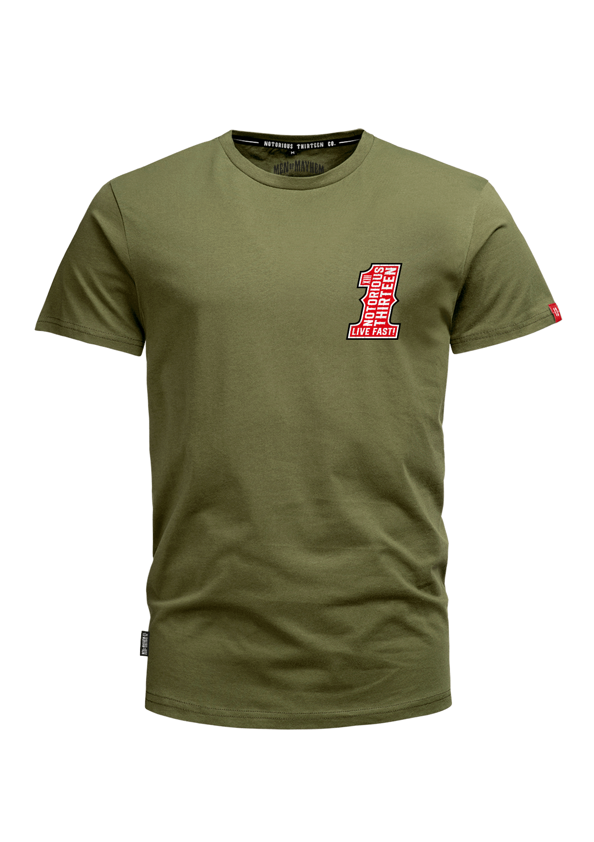 T-Shirt ONE O/R/W - MEN OF MAYHEM - ALAIKO - EXCHANGES - MM - M - 1010 - TO - ORW - Men - Oliv