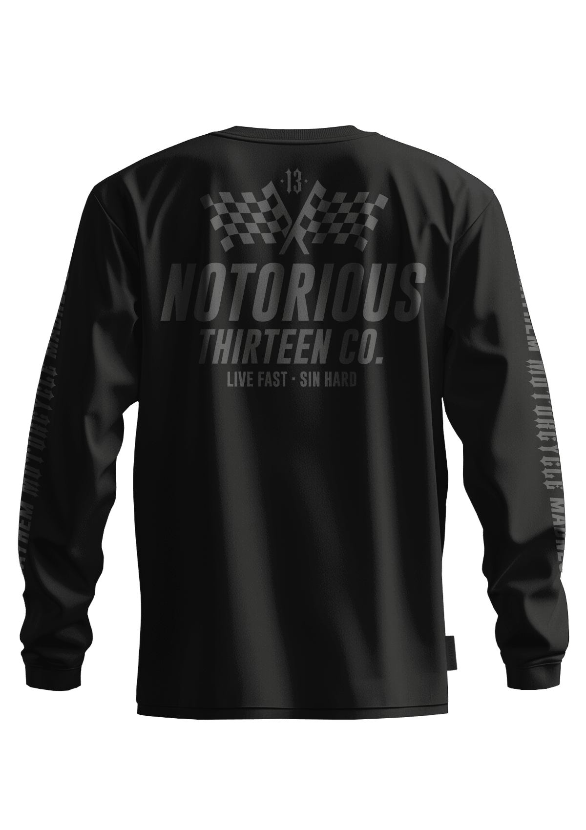 Longsleeve Racing S/G - MEN OF MAYHEM - black - Herren - Longsleeve