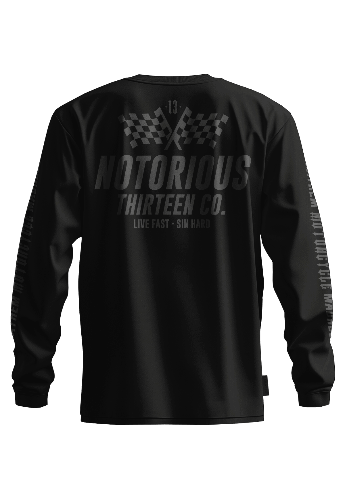 Longsleeve Racing S/G - MEN OF MAYHEM - black - Herren - Longsleeve