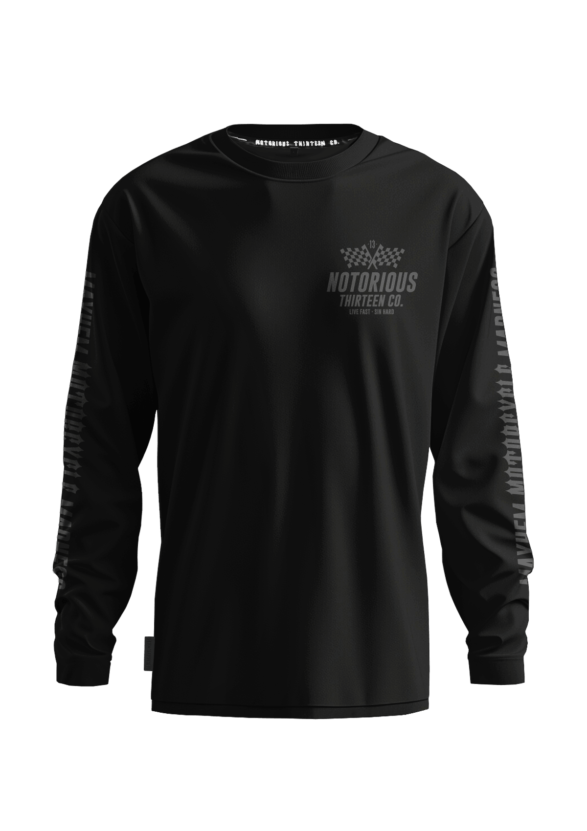 Longsleeve Racing S/G - MEN OF MAYHEM - black - Herren - Longsleeve