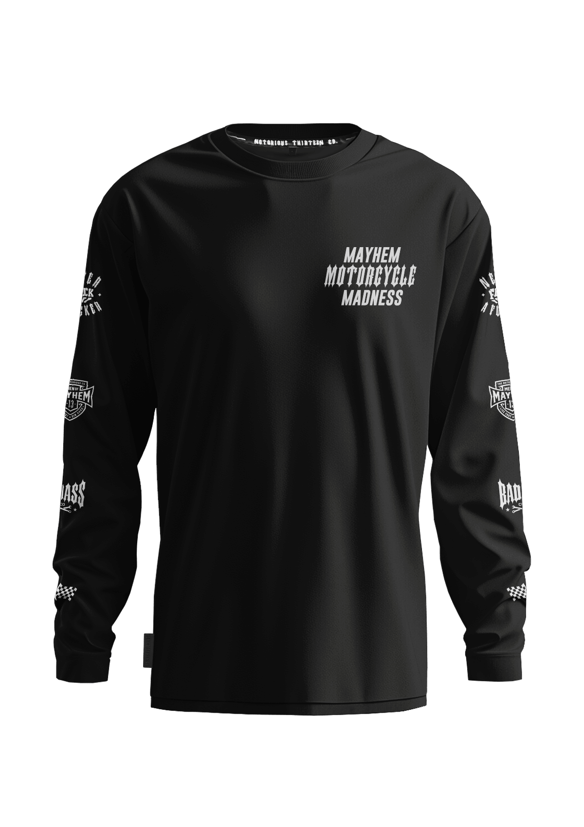 Longsleeve Vulture S/W - MEN OF MAYHEM - black - Herren - Longsleeve