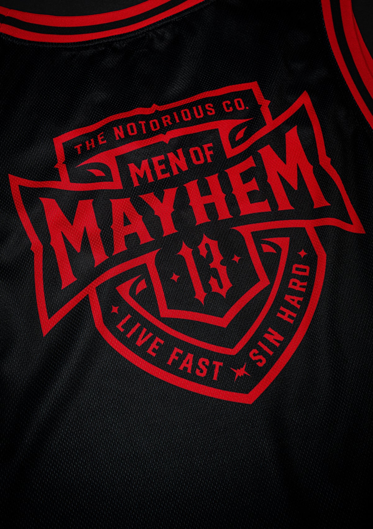 Tank Top Mesh COA S/R - MEN OF MAYHEM - ALAIKO - EXCHANGES - MM - M - 1020 - MT - COA - SR - black - Men