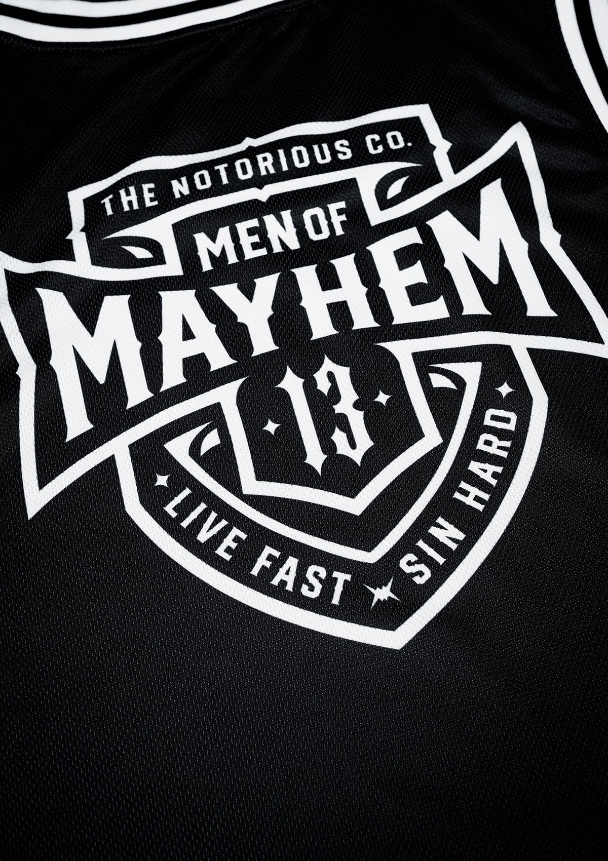 Tank Top Mesh COA S/W - MEN OF MAYHEM - ALAIKO - EXCHANGES - MM - M - 1020 - MT - COA - SW - black - Men