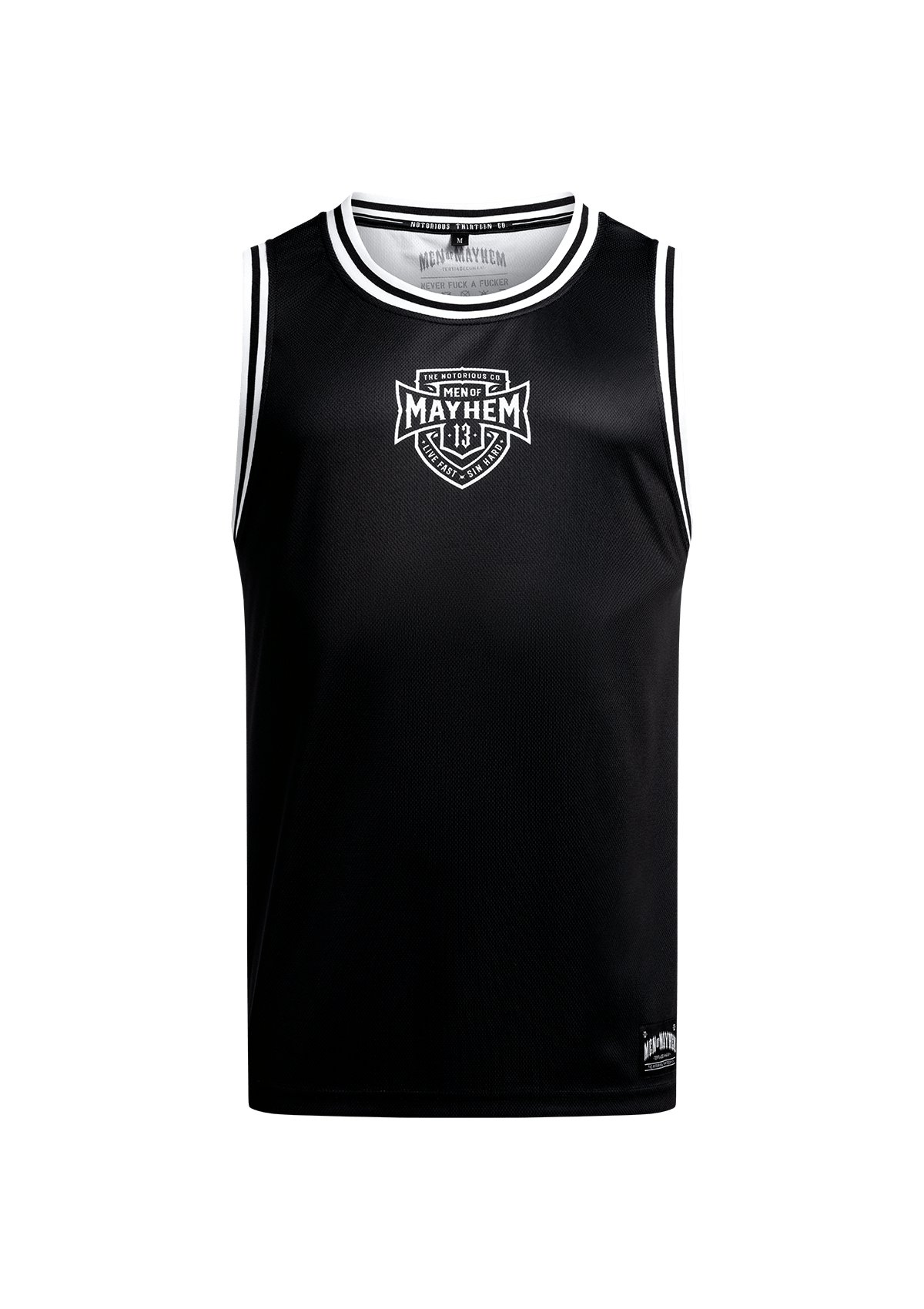 Tank Top Mesh COA S/W - MEN OF MAYHEM - ALAIKO - EXCHANGES - MM - M - 1020 - MT - COA - SW - black - Men