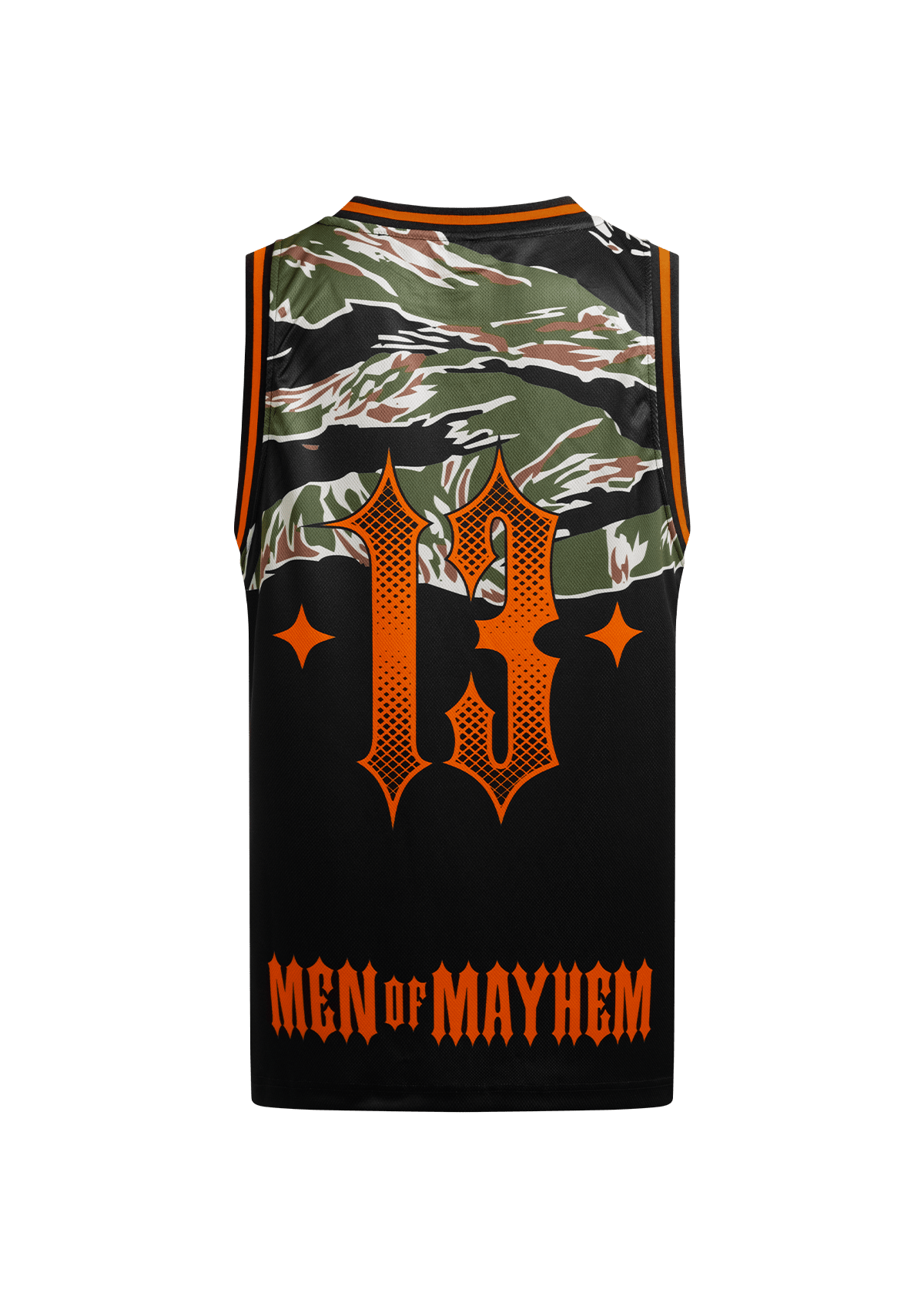 Tank Top Mesh Tiger Camo - MEN OF MAYHEM - ALAIKO - EXCHANGES - MM - M - 1020 - MT - TC - Men - Schwarz