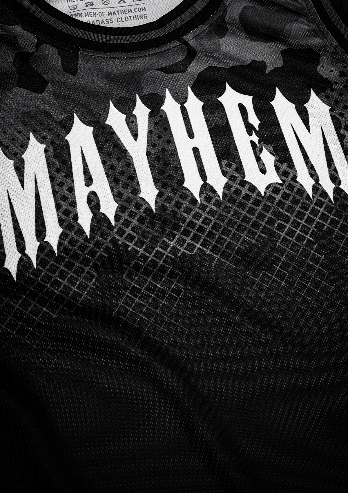 Tank Top Mesh Camo B/C - MEN OF MAYHEM - ALAIKO - EXCHANGES - MM - M - 1020 - MTC - BC - BC - black camo