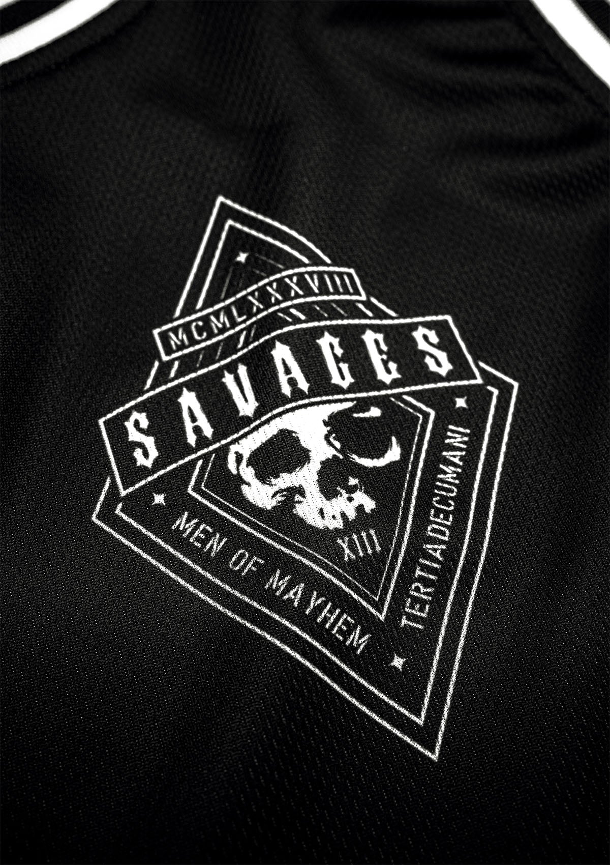 Tank Top Savages S/W - MEN OF MAYHEM - ALAIKO-EXCHANGES-MM-M-1020-MTC-SA - black - Men