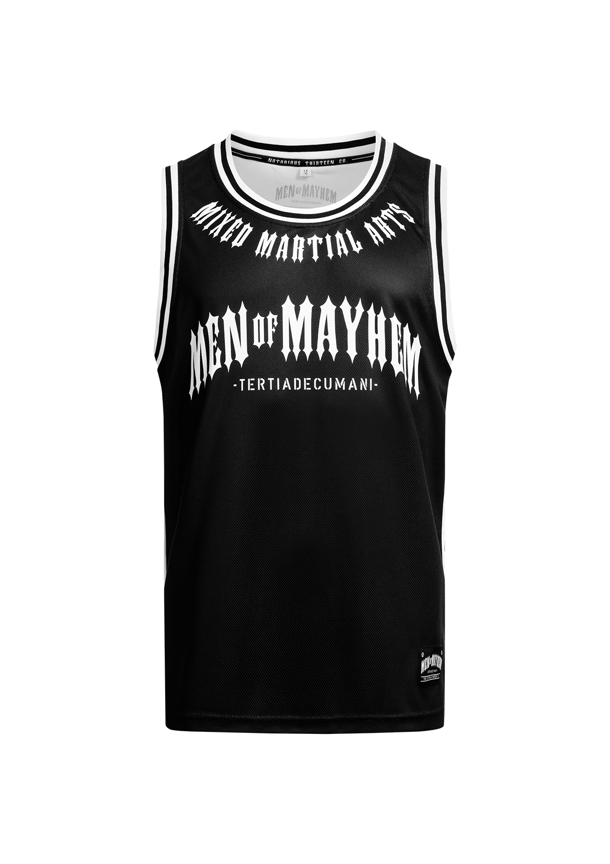 Tank Top Mesh Fight Team S/W - MEN OF MAYHEM - ALAIKO - EXCHANGES - MM - M - 1020 - MTFT - SW - black - Fight Team
