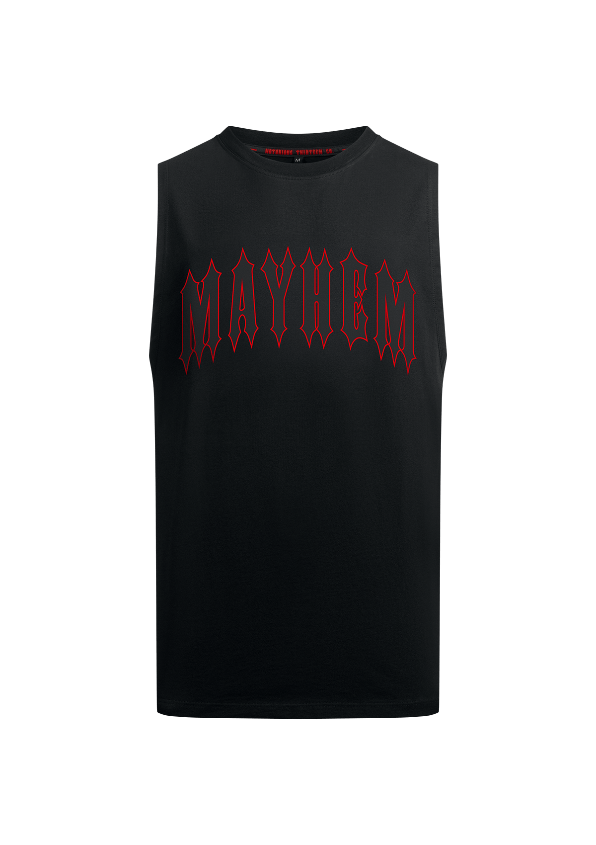 T-Shirt Sleeveless Mayhem XIII B/B/R - MEN OF MAYHEM - ALAIKO - EXCHANGES - MM - M - 1030 - SL - MX - BBR - black - Mayhem weekend - NEW