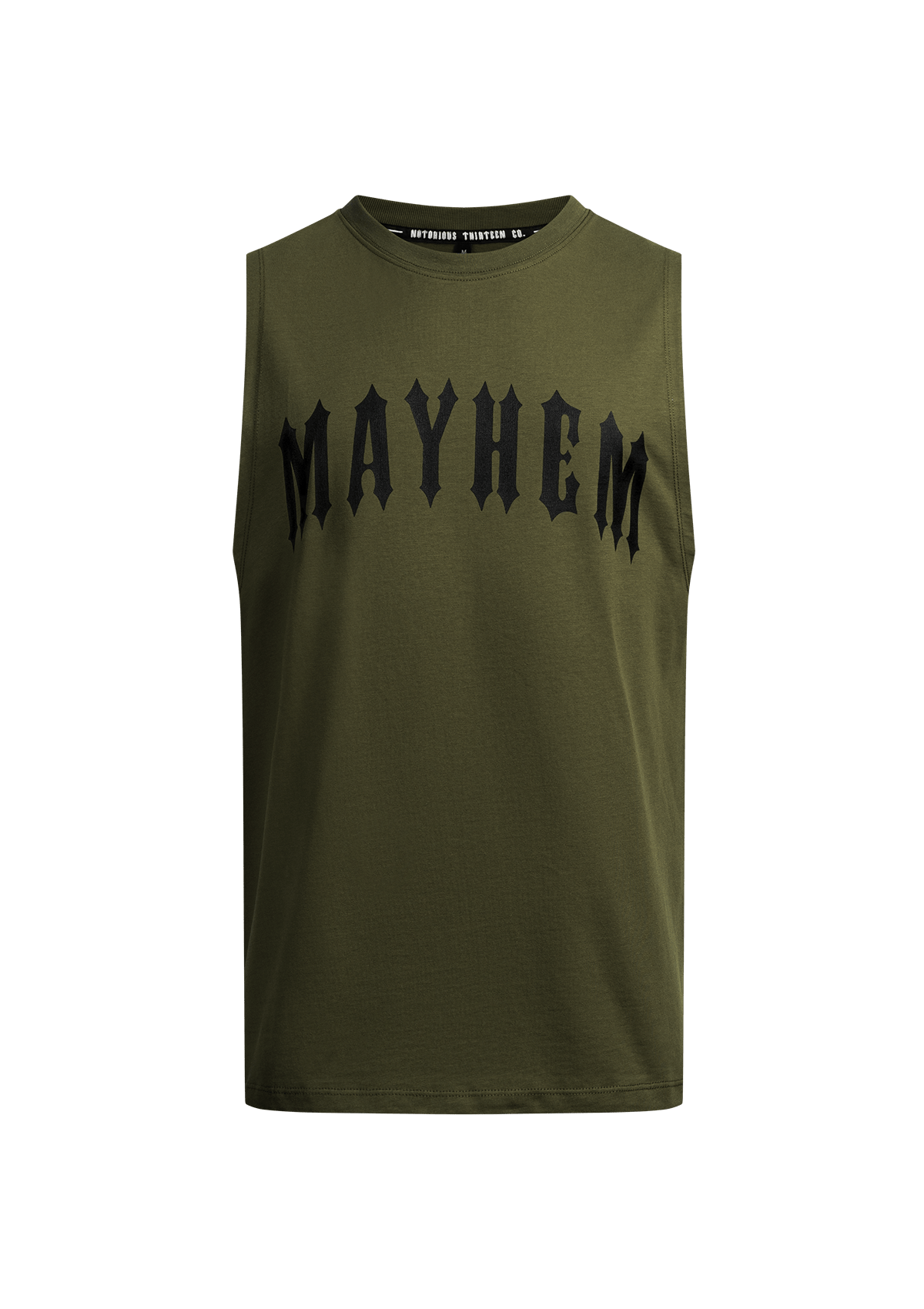 T-Shirt Sleeveless Mayhem XIII K/S - MEN OF MAYHEM - ALAIKO - EXCHANGES - MM - M - 1030 - SL - MX - KS - Khaki - Mayhem weekend - NEW