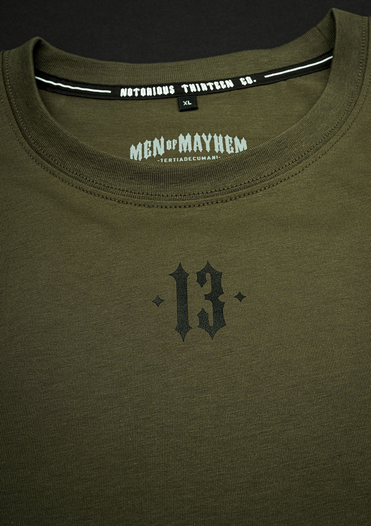 T-Shirt Sleeveless Thirteen K/S - MEN OF MAYHEM - ALAIKO - EXCHANGES - MM - M - 1030 - SL - TN - KS - Khaki - Mayhem weekend - NEW