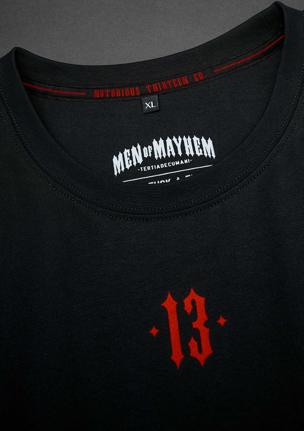 T-Shirt Sleeveless Thirteen S/R - MEN OF MAYHEM - ALAIKO - EXCHANGES - MM - M - 1030 - SL - TN - SR - black - Mayhem weekend - NEW