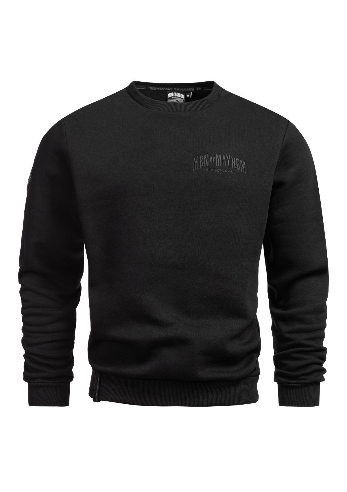 Crewneck Classic B/B - MEN OF MAYHEM - ALAIKO - EXCHANGES - MM - M - 1040 - CC - BB - allblack - black